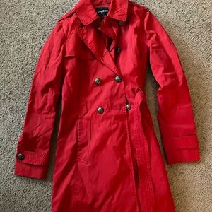 Red raincoat EXPRESS